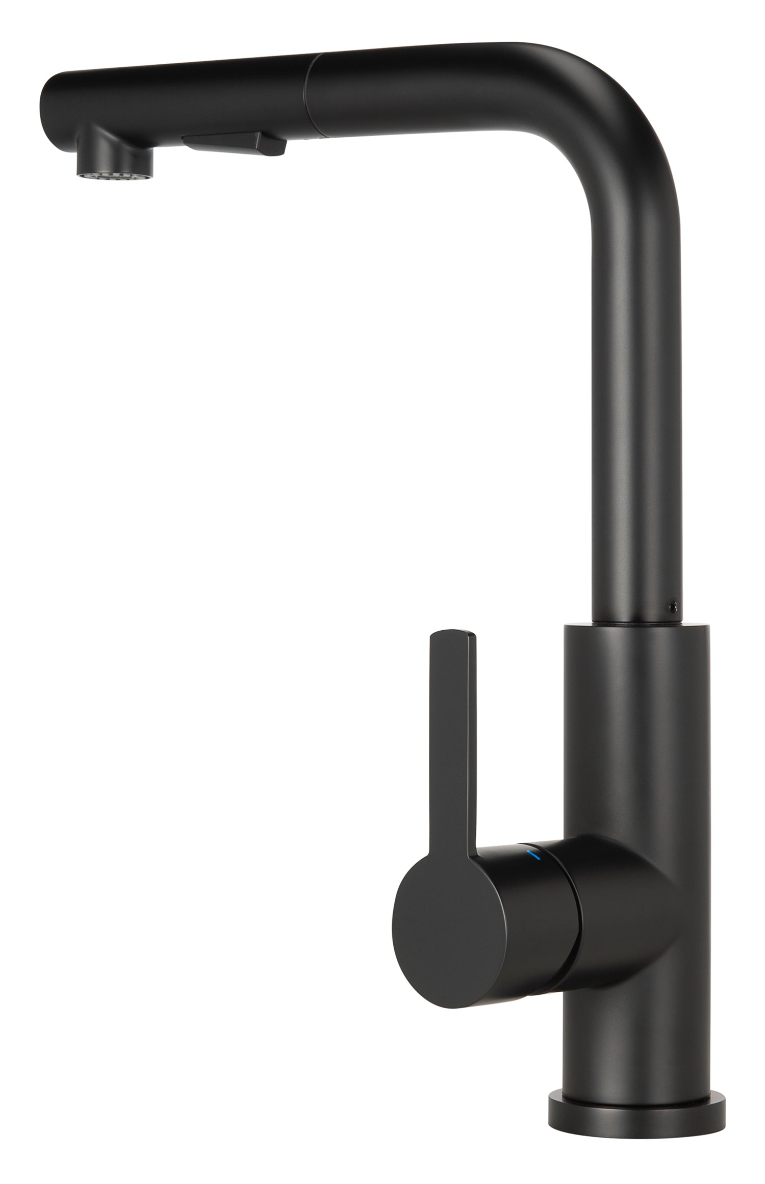 Stainless steel kitchen tap Mizzo Mauro Black with spray - brush function