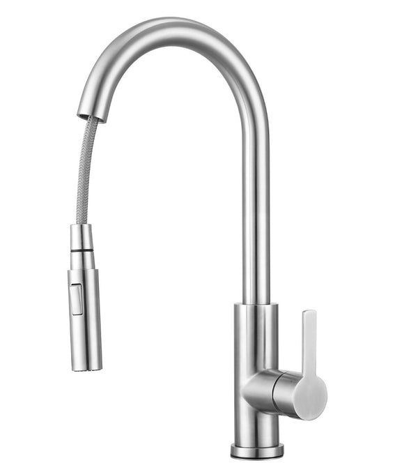 Stainless steel kitchen tap Mizzo Trigo