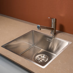Mizzo Patro kitchen tap brushed steel