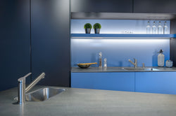 Mizzo Petito kitchen tap brushed steel