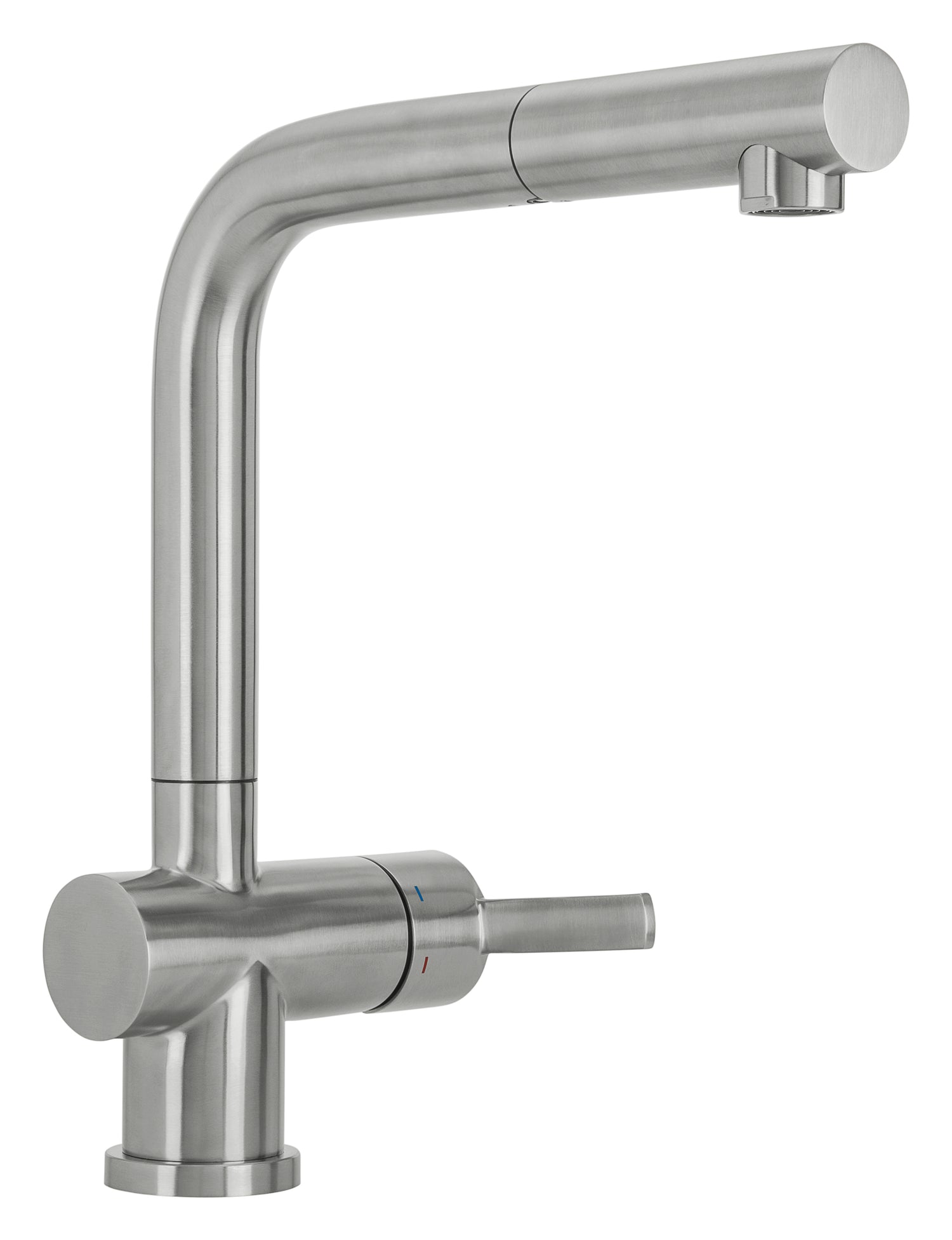 Mizzo Avori kitchen tap brushed steel